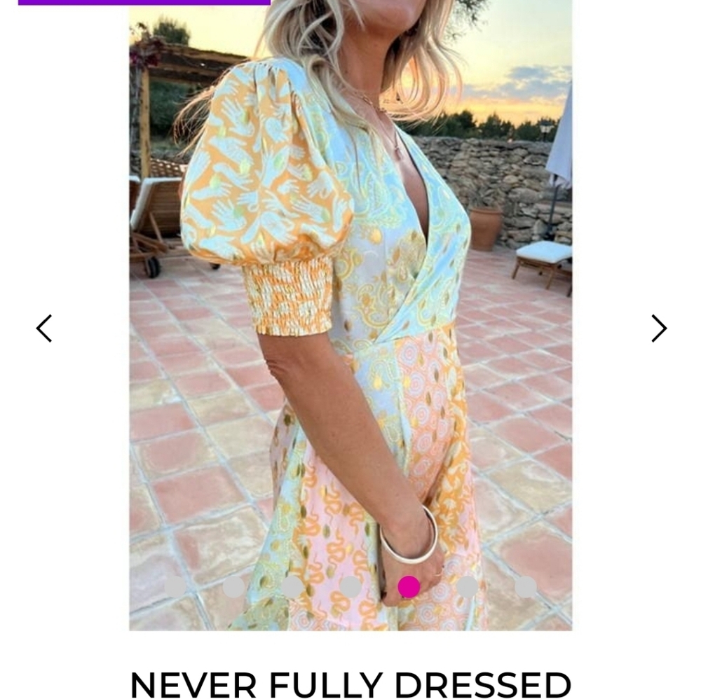 Never Fully Dressed Eloise dress with Gold Fleck, sz 20. Great for wedding guest